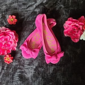 Sam Edelman Emma Pink Suede Ballet Flat Sz 6  $100
